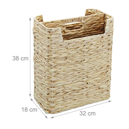 Newspaper rack water hyacinth 2 compartments