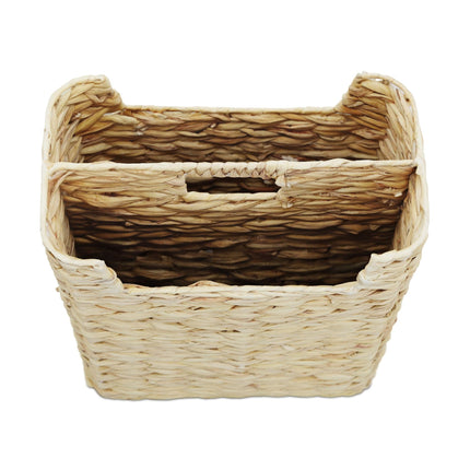 Newspaper rack water hyacinth 2 compartments