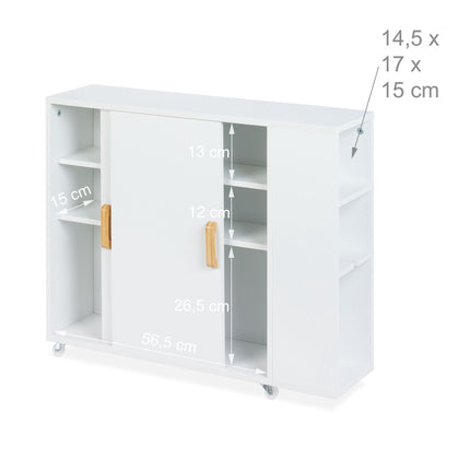 Nischenschrank mit Rollen