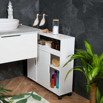 Niche cupboard with open compartments