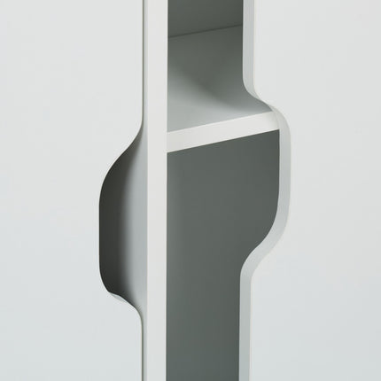 Niche cupboard with open compartments