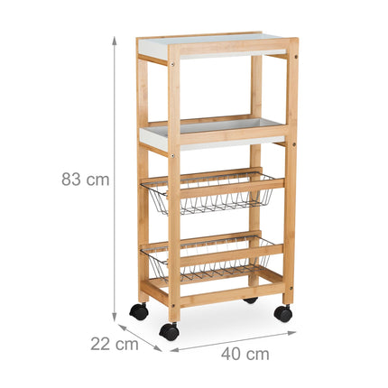 Niched trolley 4 levels