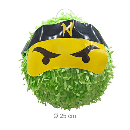 Ninja-Piñata-Set mit Schläger und Maske für Kinderpartys