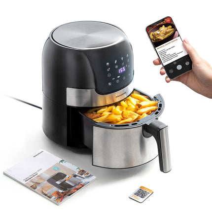 Ölfreie Fritteuse InnovaGoods Fryinn 3500 Schwarz Edelstahl 1400 W 3,5 L