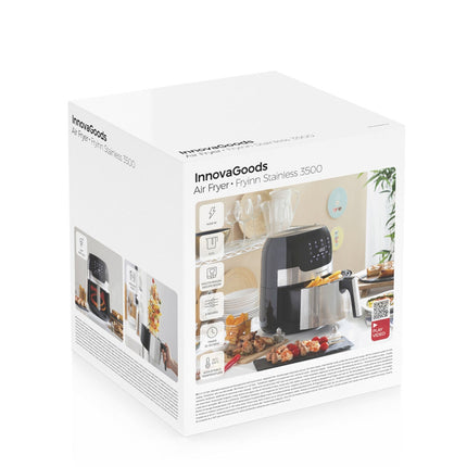 Ölfreie Fritteuse InnovaGoods Fryinn 3500 Schwarz Edelstahl 1400 W 3,5 L