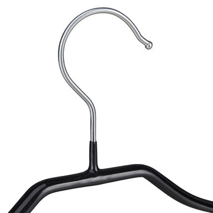 Non-Slip Coat Hanger Set Black