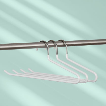 Non-Slip Metal Trouser Hangers – Space-Saving Set