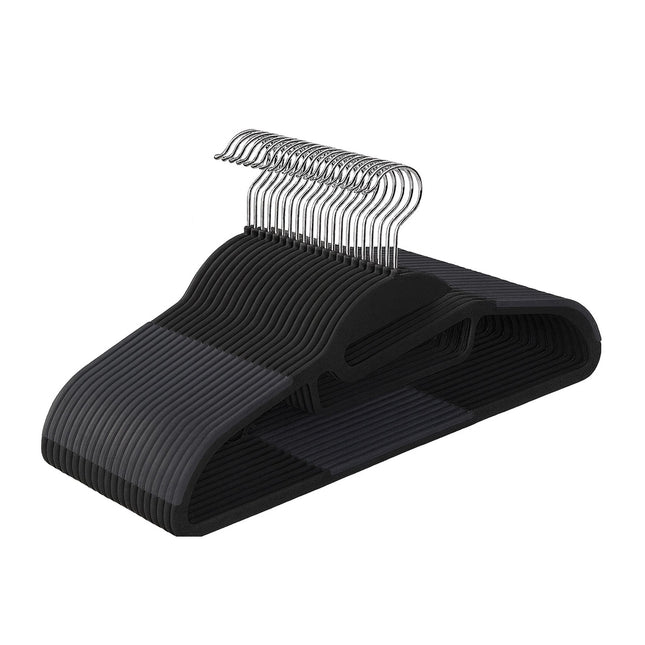 Non-Slip Rubberised Clothes Hangers – Space-Saving Set