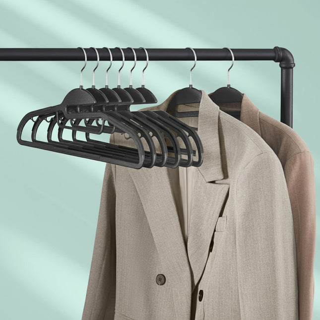 Non-Slip Rubberised Clothes Hangers – Space-Saving Set