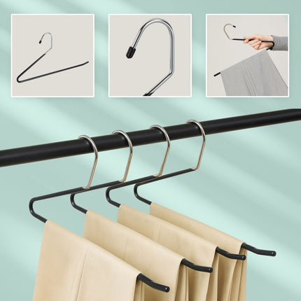Non-Slip Space-Saving Trouser Hangers – Set of 10
