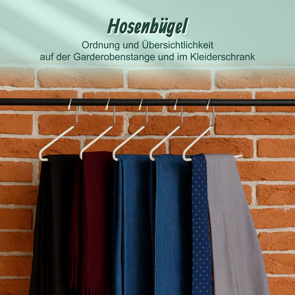 Rutschfeste, platzsparende Hosenbügel, 5er-Set
