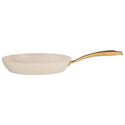 Antihaft-Bratpfanne, Beige, 28 cm, 2,4 L Fassungsvermögen