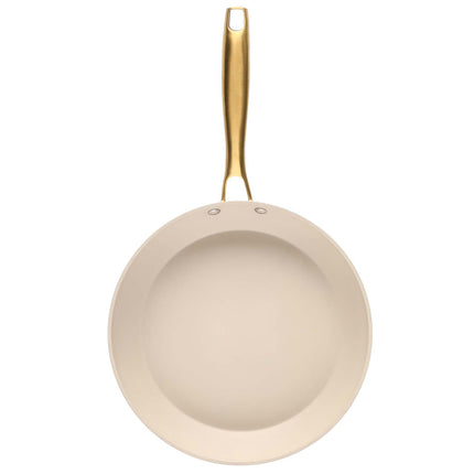 Antihaft-Bratpfanne, Beige, 28 cm, 2,4 L Fassungsvermögen
