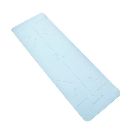 Rutschfeste Yogamatte mit Positionslinien und Übungsanleitung Asamat InnovaGoods