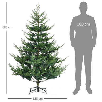 Nordic Pine Artificial Christmas Tree, 180cm, Green