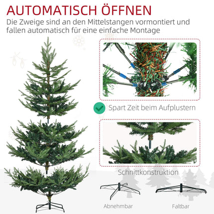 Nordic Pine Artificial Christmas Tree, 180cm, Green
