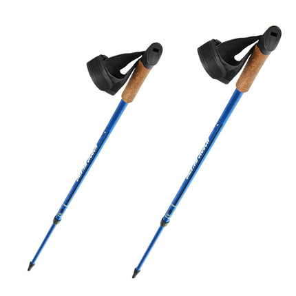 Nordic-Walking-Stöcke, verstellbar, blau