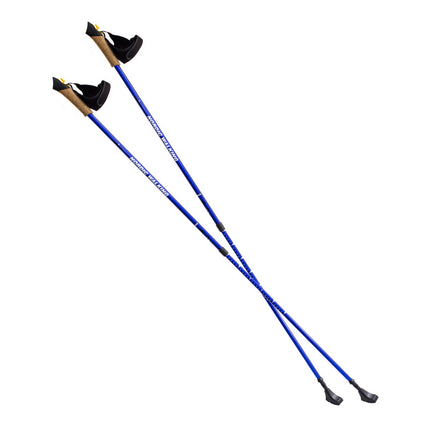 Nordic-Walking-Stöcke, verstellbar, blau
