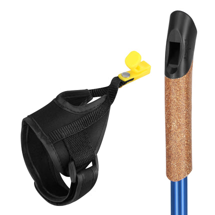 Nordic-Walking-Stöcke, verstellbar, blau