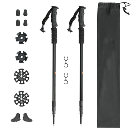 Nordic-Walking-Stöcke, Teleskop-Aluminium 65–135 cm