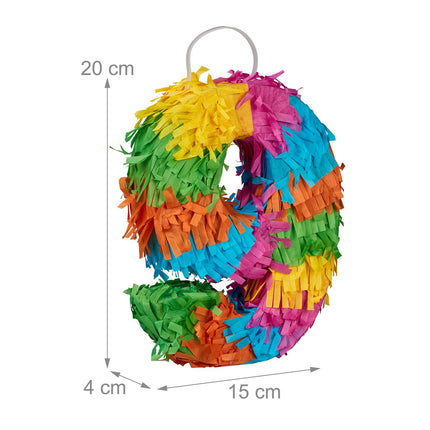 Zahl 9 Piñata für Kindergeburtstage