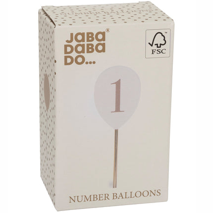Zahlenballons 0-9 für Kerzenständer