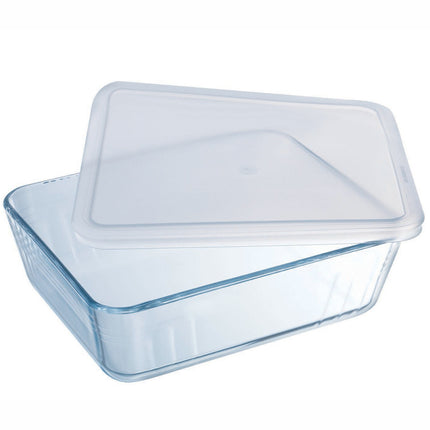 Oblong shape with plastic lid 25x20cm/2.6L Cook