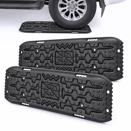 Off-Road Recovery Boards, 2-Piece Set, 105 cm, Up to 10 t Load, Black