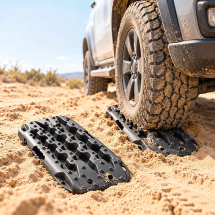 Off-Road Recovery Boards, 2-Piece Set, 57 cm, Up to 7 t Load, Black