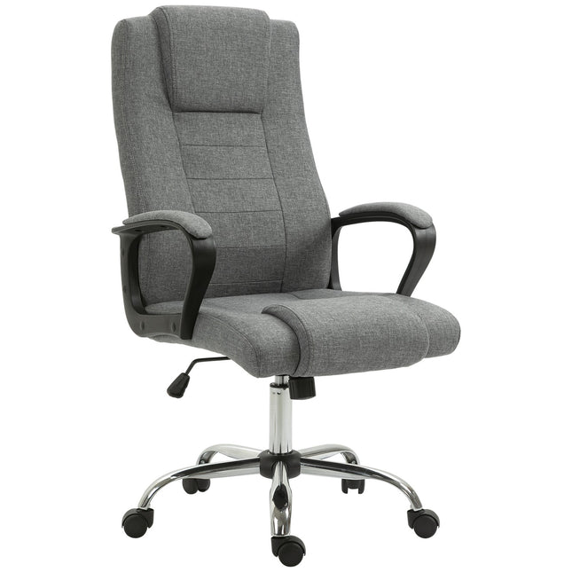 Ergonomic office chair, swivel, adjustable height, linen Touch