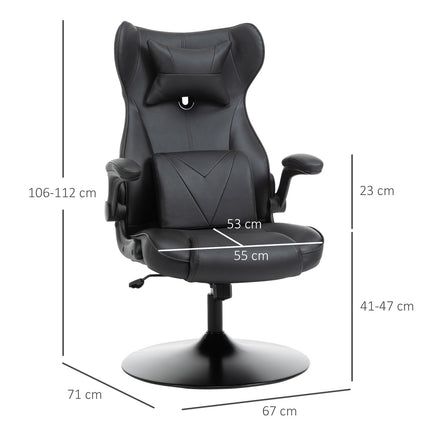 Ergonomická kancelářská židle – výškově nastavitelná, polstrovaná, černá