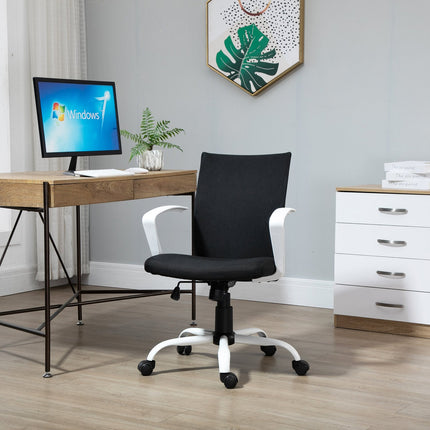 Office chair, ergonomic mesh back, 360° rotatable, black