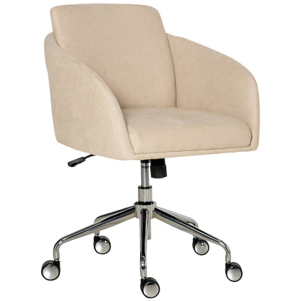 Ergonomická béžová kancelářská židle – nastavitelná výška, otočná