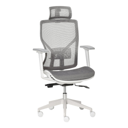 Ergonomischer Gaming-Bürostuhl, drehbar mit Lordosenstütze und 3D-Armlehnen