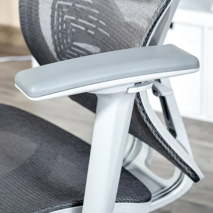 Ergonomischer Gaming-Bürostuhl, drehbar mit Lordosenstütze und 3D-Armlehnen