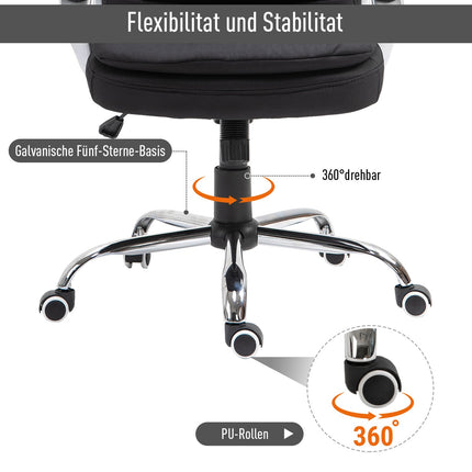 Ergonomická kancelářská židle – otočná o 360°, nastavitelná výška