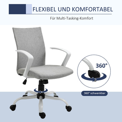 Ergonomická kancelářská židle s opěrkou hlavy, síťovaným opěradlem a otočnými kolečky
