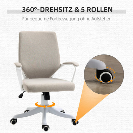 Ergonomická kancelářská židle – nastavitelná, polstrovaná, otočná