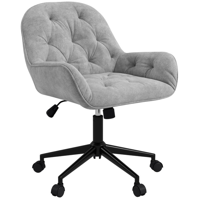 Ergonomischer Bürostuhl mit Wippfunktion, Samtoptik, verstellbar