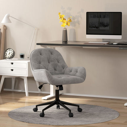 Ergonomic office chair with rocker, velvet look, adjustable