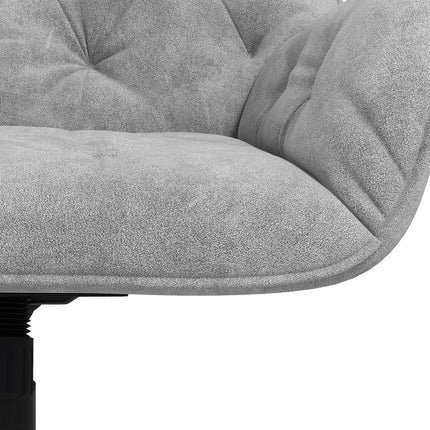 Ergonomic office chair with rocker, velvet look, adjustable