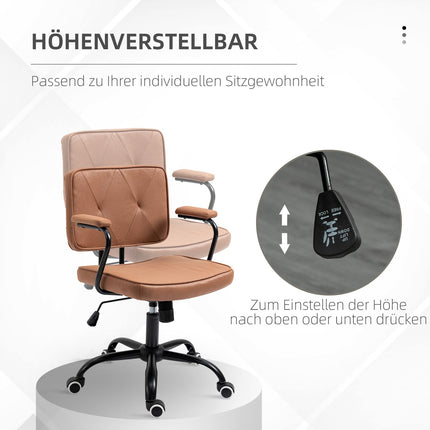 Bürostuhl mit Rollen, höhenverstellbar, 360° drehbar