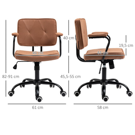 Bürostuhl mit Rollen, höhenverstellbar, 360° drehbar