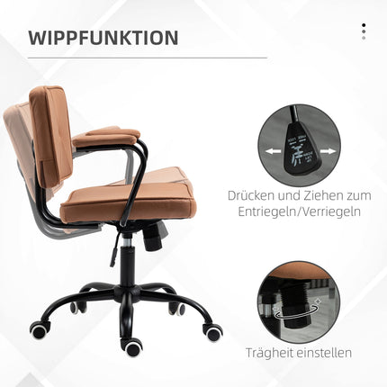 Bürostuhl mit Rollen, höhenverstellbar, 360° drehbar
