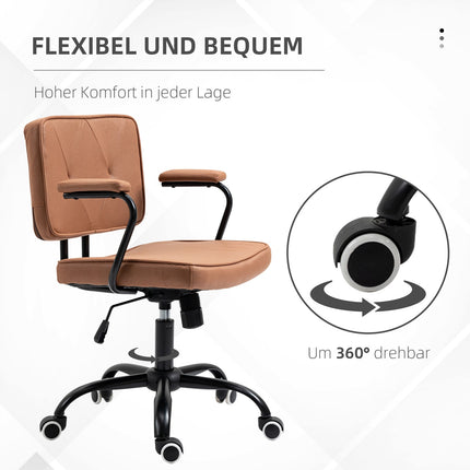 Bürostuhl mit Rollen, höhenverstellbar, 360° drehbar
