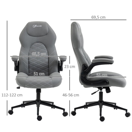 Ergonomická židle k psacímu stolu, otočná s nastavitelnými područkami