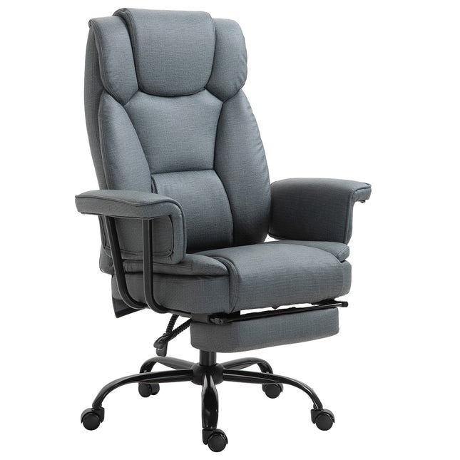 Ergonomischer Bürostuhl, verstellbar mit Kopf- und Fußstütze