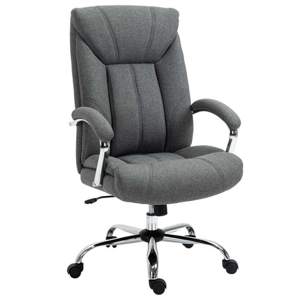 Ergonomic office chair, padded armrest, gray