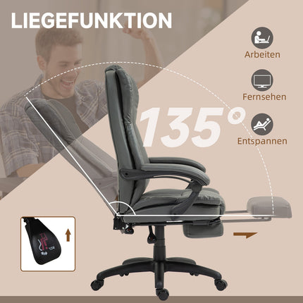 Ergonomischer Bürostuhl mit Massage- und Entspannungsfunktion