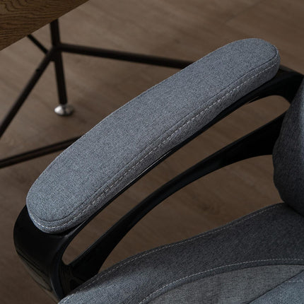 Ergonomic office chair with massage, adjustable height, grey